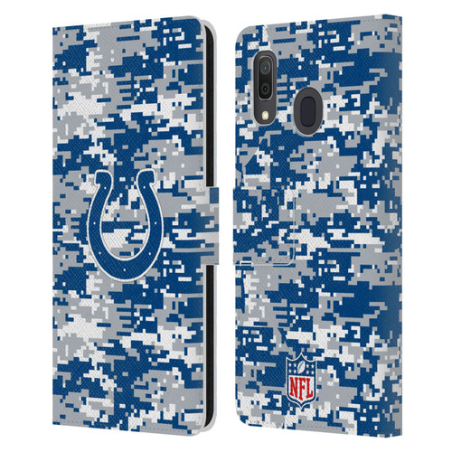 NFL Indianapolis Colts Graphics Digital Camouflage Leather Book Wallet Case Cover For Samsung Galaxy A33 5G (2022)