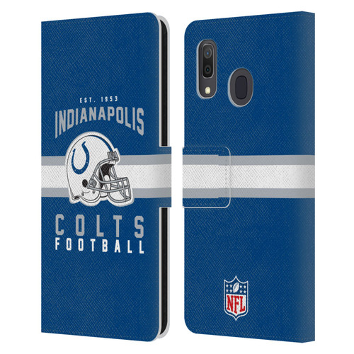 NFL Indianapolis Colts Graphics Helmet Typography Leather Book Wallet Case Cover For Samsung Galaxy A33 5G (2022)