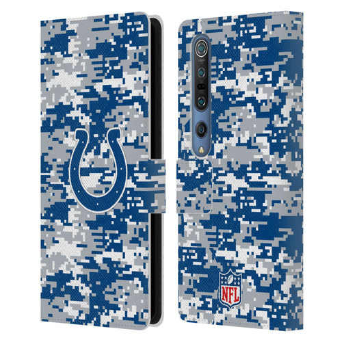NFL Indianapolis Colts Graphics Digital Camouflage Leather Book Wallet Case Cover For Xiaomi Mi 10 5G / Mi 10 Pro 5G