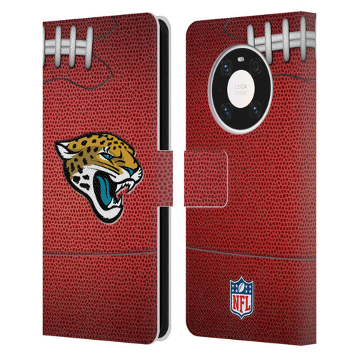 NFL Jacksonville Jaguars Graphics Football Leather Book Wallet Case Cover For Huawei Mate 40 Pro 5G