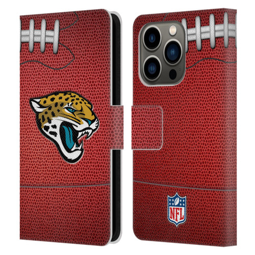 NFL Jacksonville Jaguars Graphics Football Leather Book Wallet Case Cover For Apple iPhone 14 Pro
