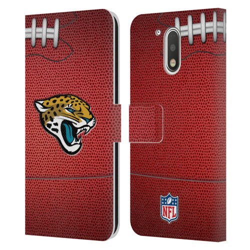 NFL Jacksonville Jaguars Graphics Football Leather Book Wallet Case Cover For Motorola Moto G41