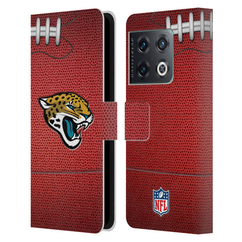 NFL Jacksonville Jaguars Graphics Football Leather Book Wallet Case Cover For OnePlus 10 Pro