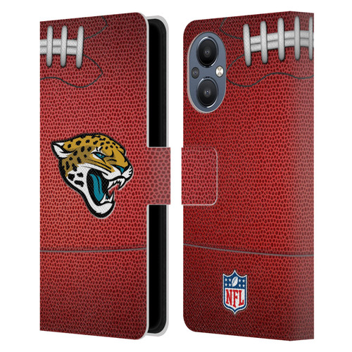 NFL Jacksonville Jaguars Graphics Football Leather Book Wallet Case Cover For OnePlus Nord N20 5G