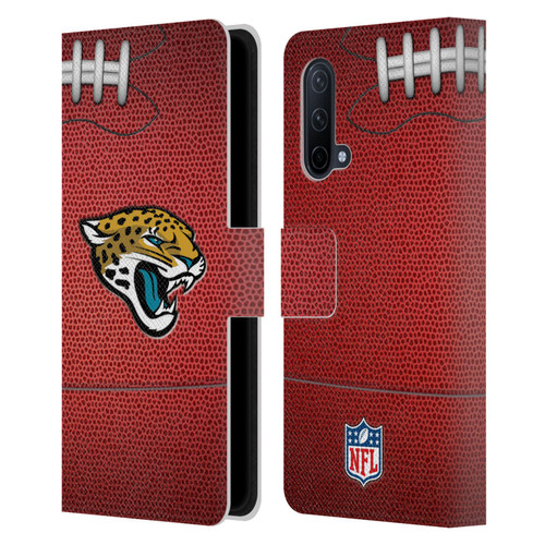 NFL Jacksonville Jaguars Graphics Football Leather Book Wallet Case Cover For OnePlus Nord CE 5G
