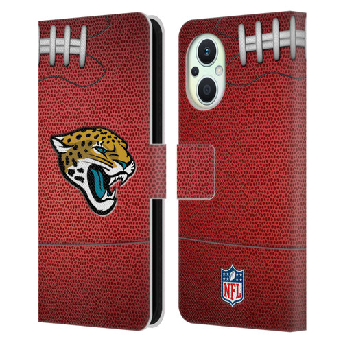 NFL Jacksonville Jaguars Graphics Football Leather Book Wallet Case Cover For OPPO Reno8 Lite
