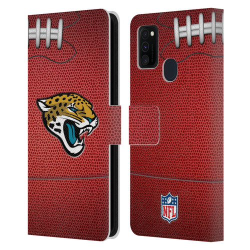NFL Jacksonville Jaguars Graphics Football Leather Book Wallet Case Cover For Samsung Galaxy M30s (2019)/M21 (2020)