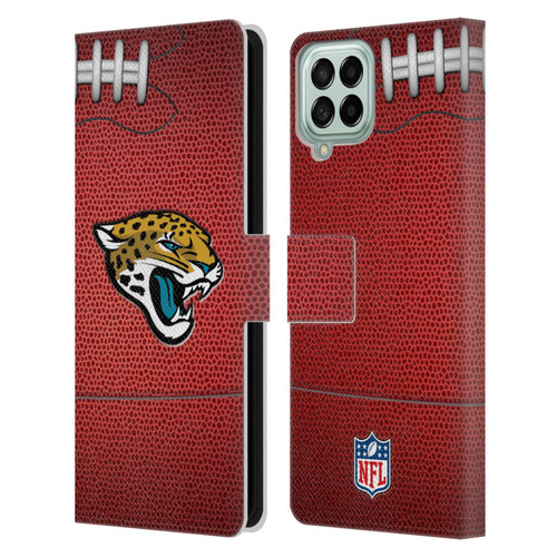 NFL Jacksonville Jaguars Graphics Football Leather Book Wallet Case Cover For Samsung Galaxy M53 (2022)