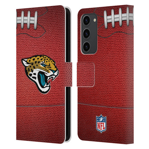 NFL Jacksonville Jaguars Graphics Football Leather Book Wallet Case Cover For Samsung Galaxy S23+ 5G