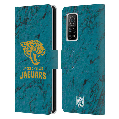 NFL Jacksonville Jaguars Graphics Coloured Marble Leather Book Wallet Case Cover For Xiaomi Mi 10T 5G