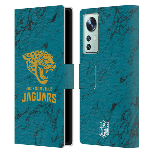 NFL Jacksonville Jaguars Graphics Coloured Marble Leather Book Wallet Case Cover For Xiaomi 12
