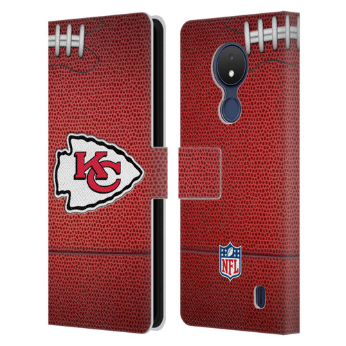 NFL Kansas City Chiefs Graphics Football Leather Book Wallet Case Cover For Nokia C21