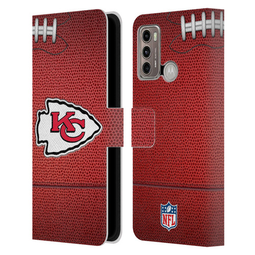 NFL Kansas City Chiefs Graphics Football Leather Book Wallet Case Cover For Motorola Moto G60 / Moto G40 Fusion