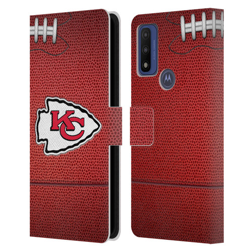 NFL Kansas City Chiefs Graphics Football Leather Book Wallet Case Cover For Motorola G Pure