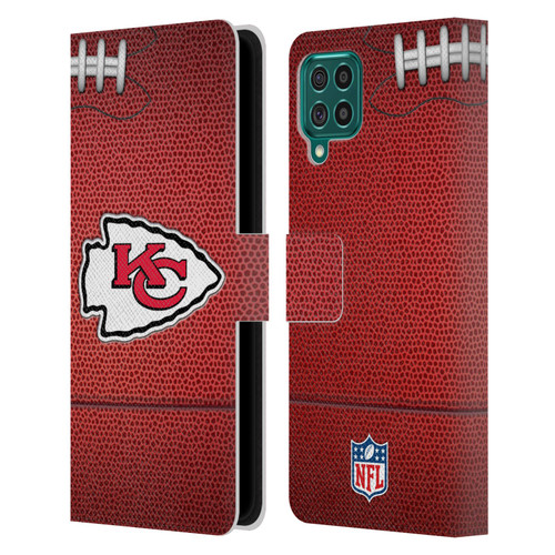 NFL Kansas City Chiefs Graphics Football Leather Book Wallet Case Cover For Samsung Galaxy F62 (2021)