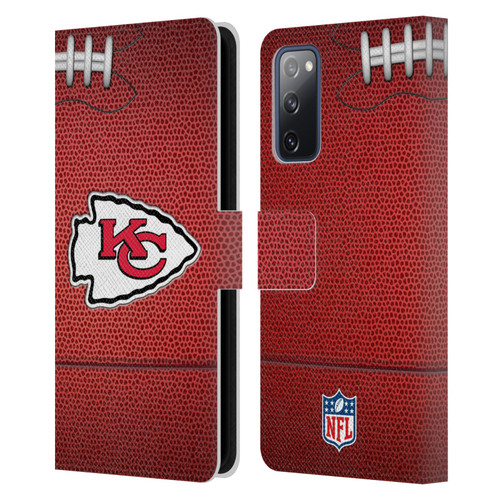 NFL Kansas City Chiefs Graphics Football Leather Book Wallet Case Cover For Samsung Galaxy S20 FE / 5G