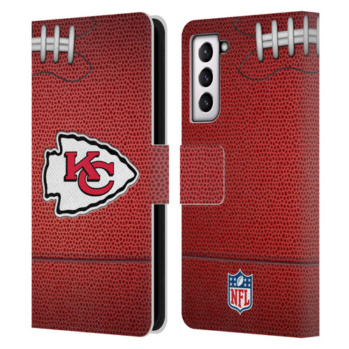 NFL Kansas City Chiefs Graphics Football Leather Book Wallet Case Cover For Samsung Galaxy S21 5G
