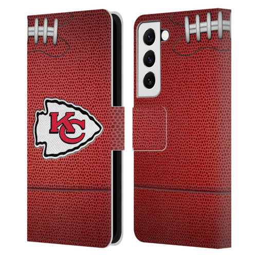 NFL Kansas City Chiefs Graphics Football Leather Book Wallet Case Cover For Samsung Galaxy S22 5G