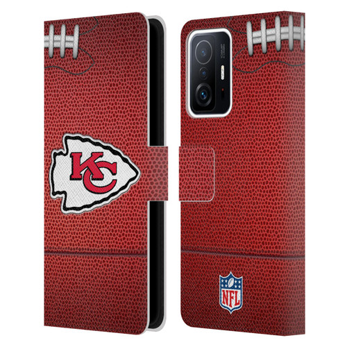 NFL Kansas City Chiefs Graphics Football Leather Book Wallet Case Cover For Xiaomi 11T / 11T Pro