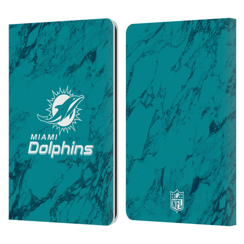 NFL Miami Dolphins Graphics Coloured Marble Leather Book Wallet Case Cover For Amazon Kindle Paperwhite 1 / 2 / 3