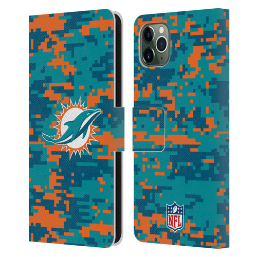 NFL Miami Dolphins Graphics Digital Camouflage Leather Book Wallet Case Cover For Apple iPhone 11 Pro Max NFL Miami Dolphins Graphics Digital Camouflage Leather Book Wallet Case Cover For Apple iPhone 11 Pro Max