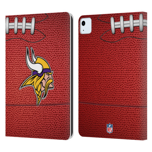 NFL Minnesota Vikings Graphics Football Leather Book Wallet Case Cover For Apple iPad Air 11 2020/2022/2024/2025
