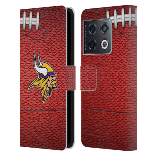 NFL Minnesota Vikings Graphics Football Leather Book Wallet Case Cover For OnePlus 10 Pro