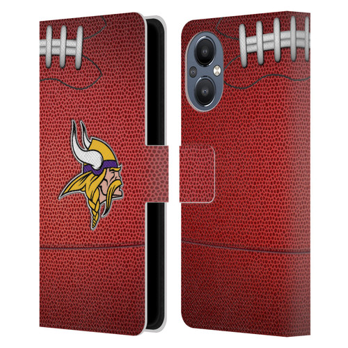 NFL Minnesota Vikings Graphics Football Leather Book Wallet Case Cover For OnePlus Nord N20 5G