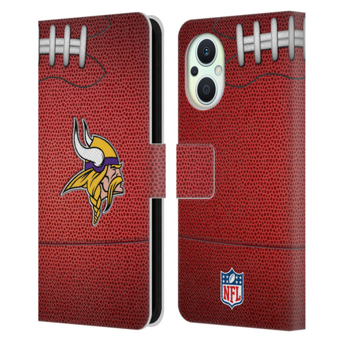 NFL Minnesota Vikings Graphics Football Leather Book Wallet Case Cover For OPPO Reno8 Lite