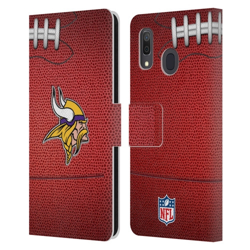 NFL Minnesota Vikings Graphics Football Leather Book Wallet Case Cover For Samsung Galaxy A33 5G (2022)
