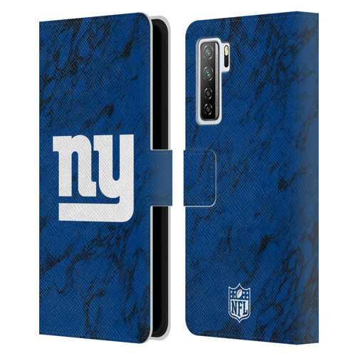 NFL New York Giants Graphics Coloured Marble Leather Book Wallet Case Cover For Huawei Nova 7 SE/P40 Lite 5G