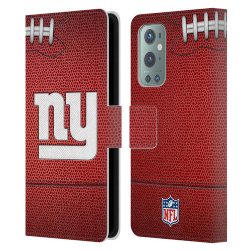NFL New York Giants Graphics Football Leather Book Wallet Case Cover For OnePlus 9
