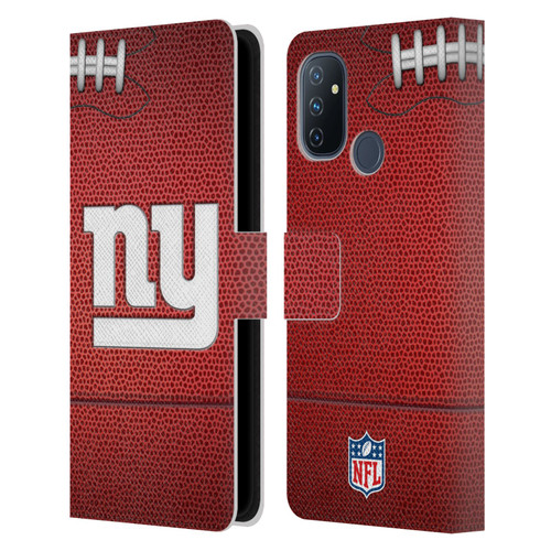 NFL New York Giants Graphics Football Leather Book Wallet Case Cover For OnePlus Nord N100
