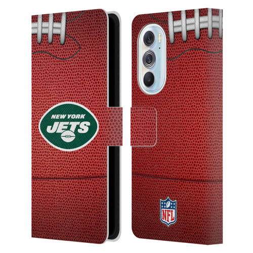 NFL New York Jets Graphics Football Leather Book Wallet Case Cover For Motorola Edge X30