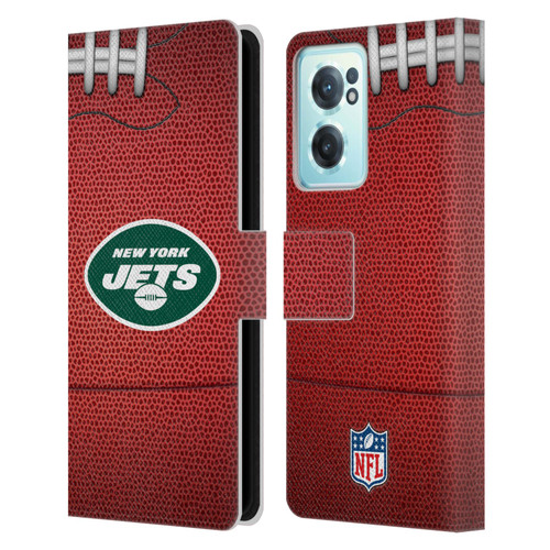 NFL New York Jets Graphics Football Leather Book Wallet Case Cover For OnePlus Nord CE 2 5G