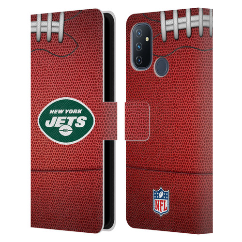 NFL New York Jets Graphics Football Leather Book Wallet Case Cover For OnePlus Nord N100