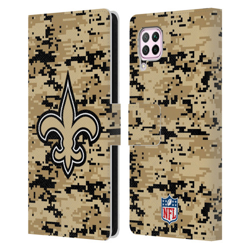 NFL New Orleans Saints Graphics Digital Camouflage Leather Book Wallet Case Cover For Huawei Nova 6 SE / P40 Lite