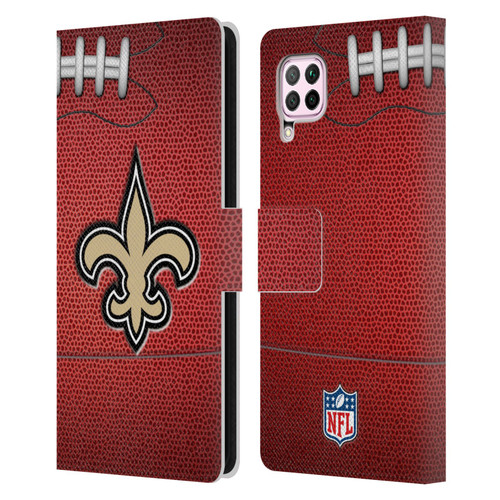 NFL New Orleans Saints Graphics Football Leather Book Wallet Case Cover For Huawei Nova 6 SE / P40 Lite