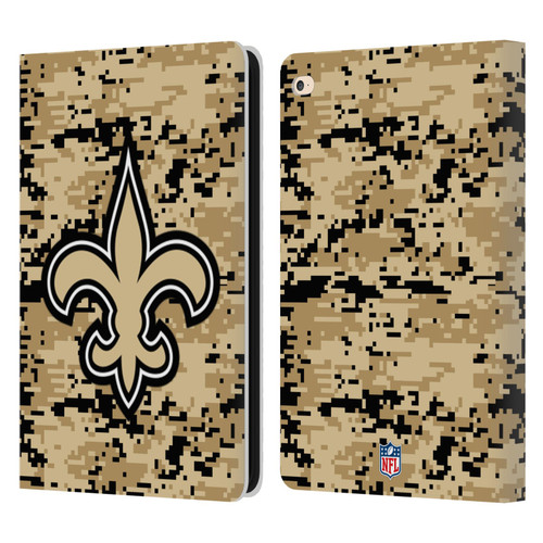 NFL New Orleans Saints Graphics Digital Camouflage Leather Book Wallet Case Cover For Apple iPad Air 2 (2014)