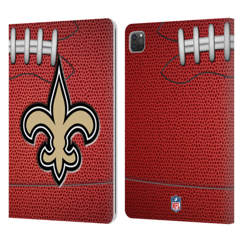 NFL New Orleans Saints Graphics Football Leather Book Wallet Case Cover For Apple iPad Pro 11 2020 / 2021 / 2022