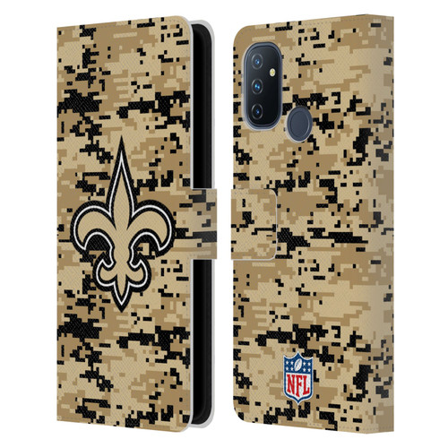NFL New Orleans Saints Graphics Digital Camouflage Leather Book Wallet Case Cover For OnePlus Nord N100