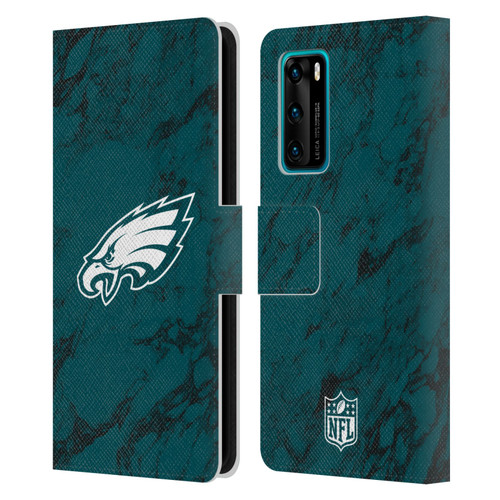 NFL Philadelphia Eagles Graphics Coloured Marble Leather Book Wallet Case Cover For Huawei P40 5G