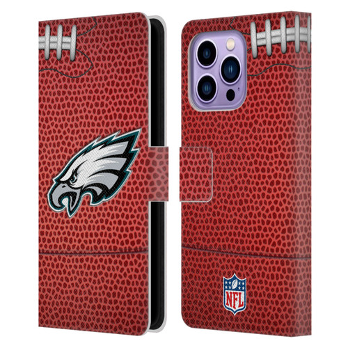 NFL Philadelphia Eagles Graphics Football Leather Book Wallet Case Cover For Apple iPhone 14 Pro Max