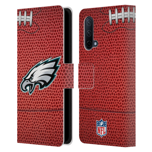 NFL Philadelphia Eagles Graphics Football Leather Book Wallet Case Cover For OnePlus Nord CE 5G