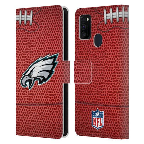 NFL Philadelphia Eagles Graphics Football Leather Book Wallet Case Cover For Samsung Galaxy M30s (2019)/M21 (2020)