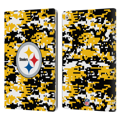 NFL Pittsburgh Steelers Graphics Digital Camouflage Leather Book Wallet Case Cover For Apple iPad 10.2 2019/2020/2021