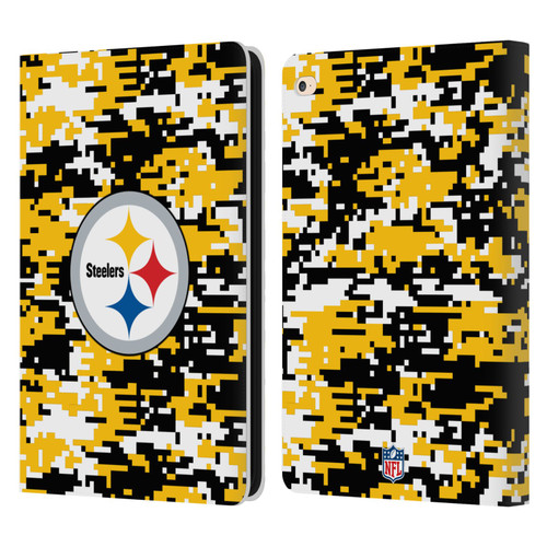 NFL Pittsburgh Steelers Graphics Digital Camouflage Leather Book Wallet Case Cover For Apple iPad Air 2 (2014)