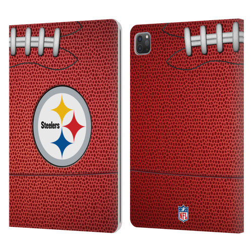 NFL Pittsburgh Steelers Graphics Football Leather Book Wallet Case Cover For Apple iPad Pro 11 2020 / 2021 / 2022