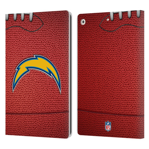 NFL Los Angeles Chargers Graphics Football Leather Book Wallet Case Cover For Apple iPad 10.2 2019/2020/2021