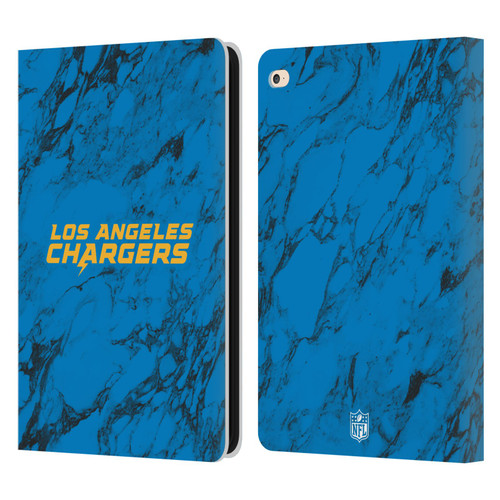 NFL Los Angeles Chargers Graphics Coloured Marble Leather Book Wallet Case Cover For Apple iPad Air 2 (2014)